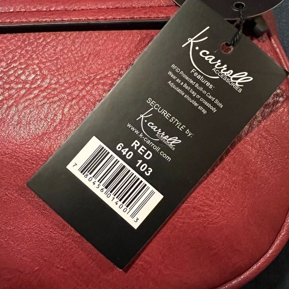 K Carroll Crossbody Saddlebag (Red) - Picture 8 of 12